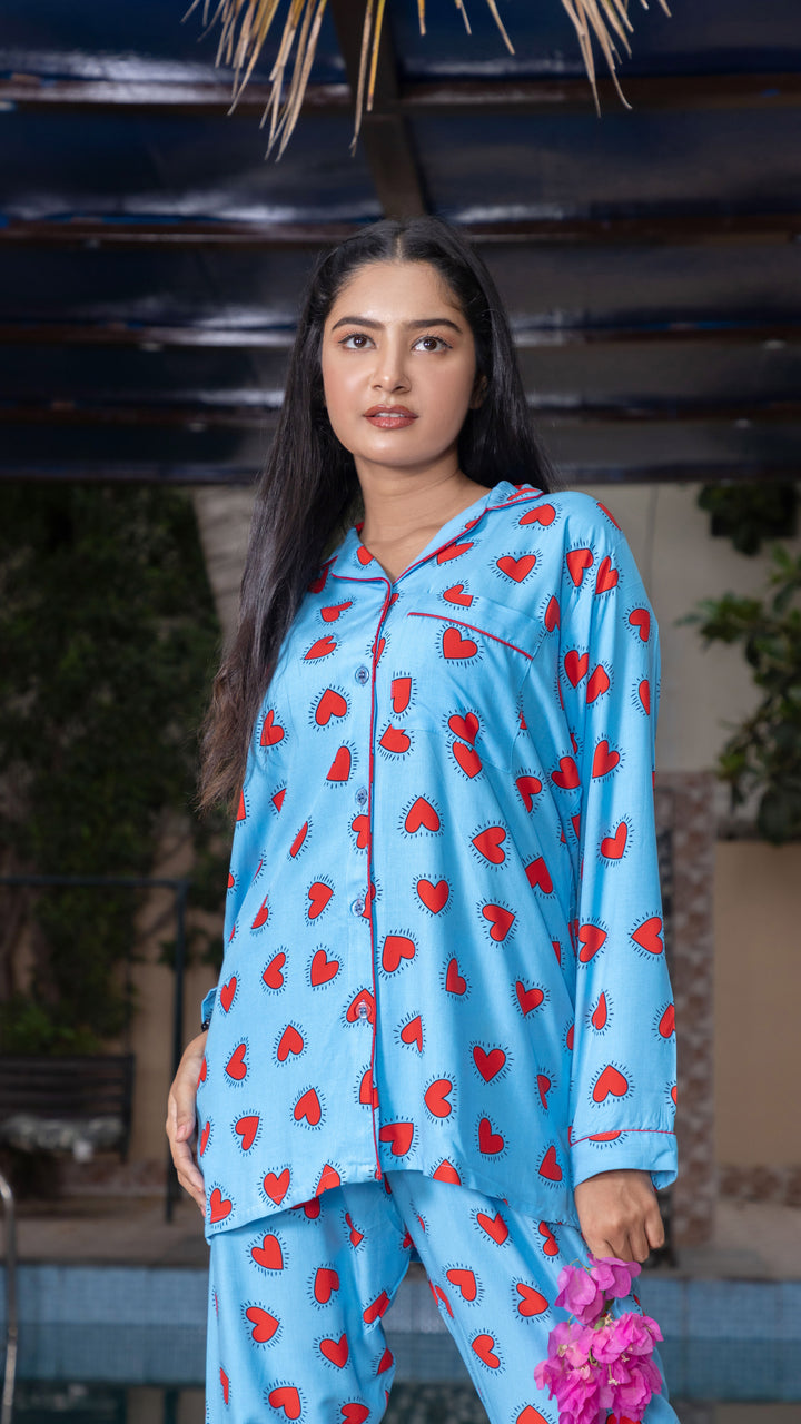 Red Hearts PJ Set