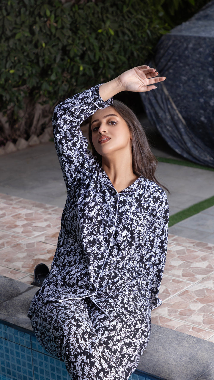 Autumn Whisper Blue PJ Set