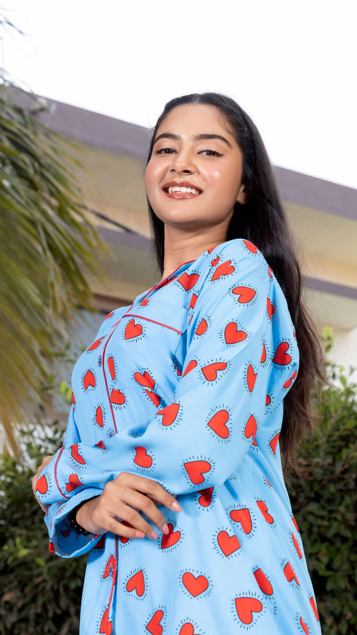 Red Hearts PJ Set