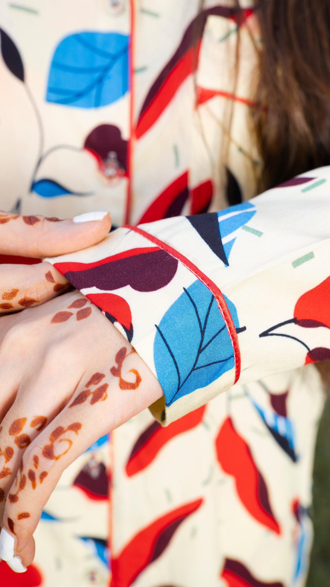 Multicolour Leaves PJ Set